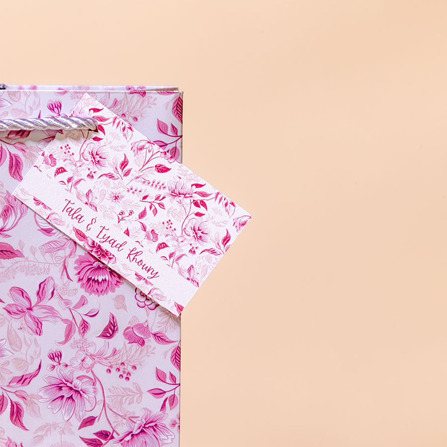 Floral Allure Wine Bags